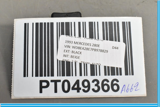 86-95 Mercedes E320 300CE 300E W124 Rear Window Control Switch 1248209310 Oem