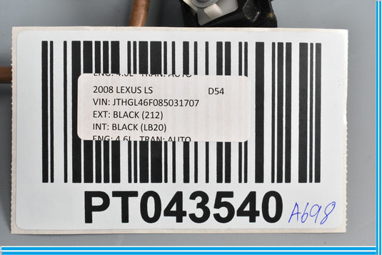 07-12 Lexus LS460 Rear Right Passenger Side Exterior Door Handle 8999133020 Oem