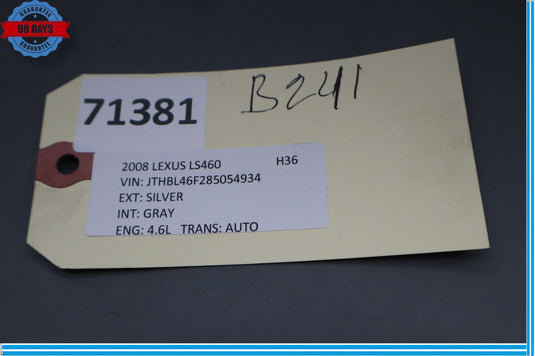 07-17 Lexus LS460 Engine Room Junction Fuse Relay Black 82720-50081 Oem