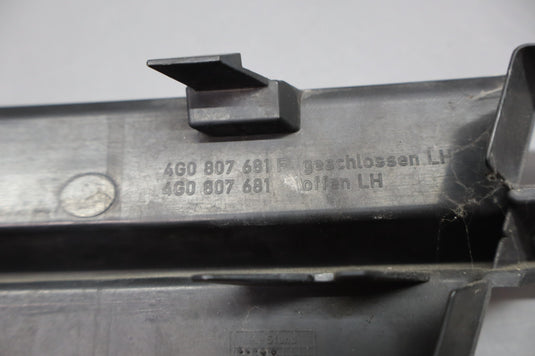 12-18 Audi A6 Front Left Driver Side Fog Edge Light Grill Black 4G0807151 Oem