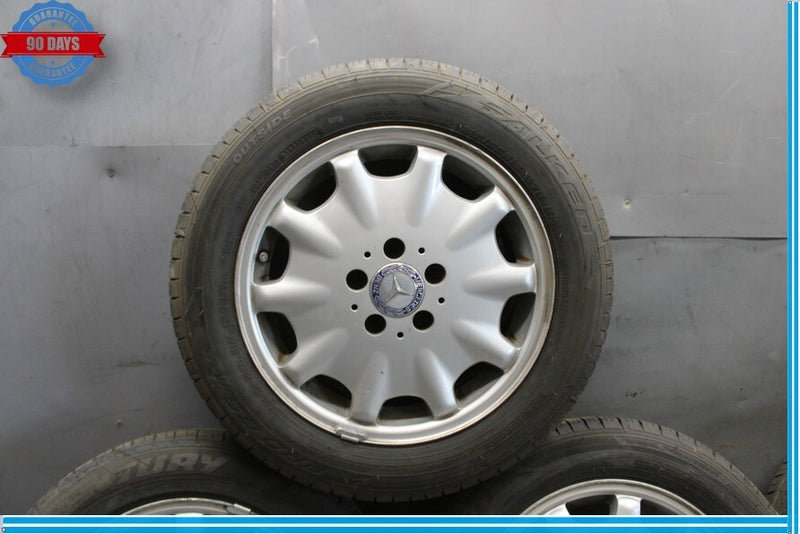 Load image into Gallery viewer, 95-99 Mercedes W210 E320 E430 Complete Wheel Tire Rim Set of 4 Pc 7.5Jx16H2 Oem
