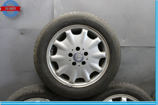 95-99 Mercedes W210 E320 E430 Complete Wheel Tire Rim Set of 4 Pc 7.5Jx16H2 Oem