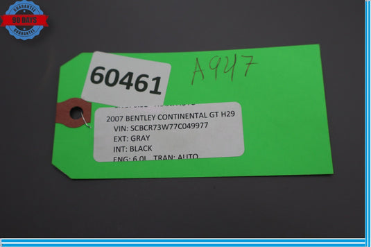 03-12 Bentley Continental GT Trunk Tailgate Lock Latch w/ Micro Switch Oem