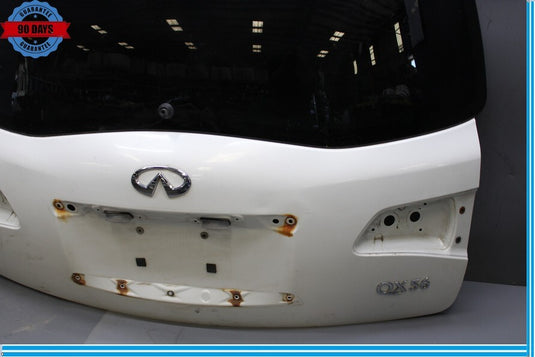 11-17 Infiniti QX56 QX80 Rear Liftgate Trunk Lid Hatch White (QAB) Oem
