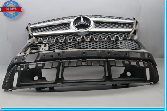 13-16 Mercedes GL450 X166 Base Front Bumper Frame Grill Assembly W/ Emblem Oem