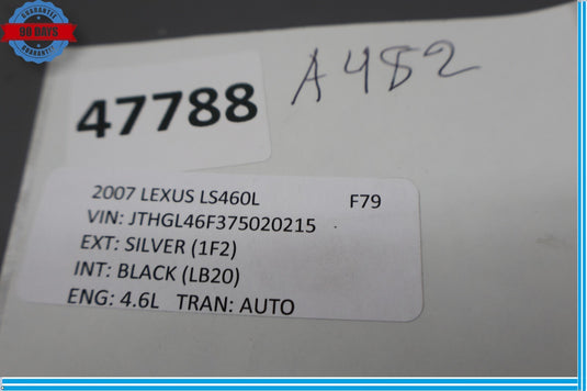 07-09 Lexus LS460 LS460L Mark Levinson Radio Audio Amplifier 86280-0W260 Oem