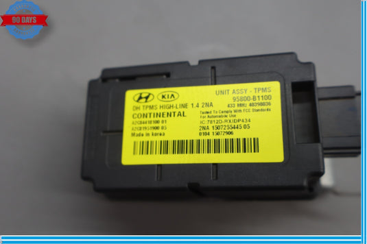 15-17 Hyundai Genesis TPMS Tire Pressure Monitor Sensor 95800B1100 Oem