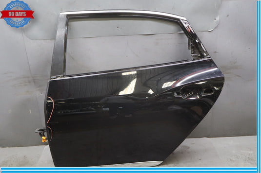 11-16 Hyundai Equus Rear Left Driver Side Exterior Door Shell Panel Black Oem