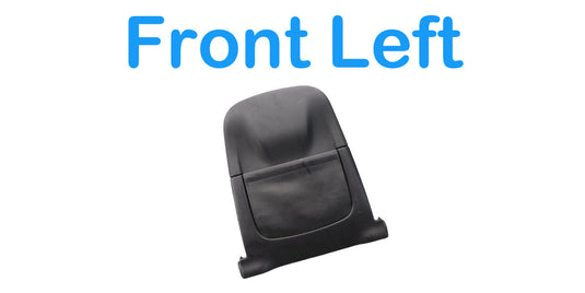 09-15 Jaguar XF XFR X250 Front Left Driver Side Seat Back Cover Panel Oem