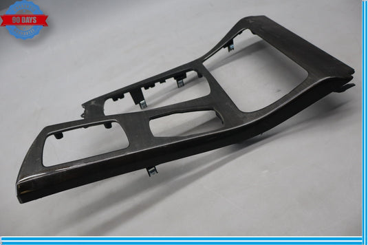 11-16 BMW 528i 535i F10 Center Console Shifter Wood Grain Trim Bezel Oem