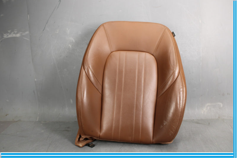 Load image into Gallery viewer, 14-17 Maserati Ghibli Front Left Side Top Upper Seat Cushion Cover Brown Oem
