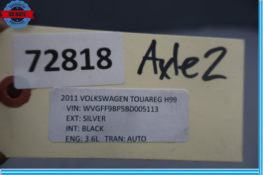 11-17 Volkswagen Touareg VW Front Left Side CV Axle Assembly Drive Shaft Oem