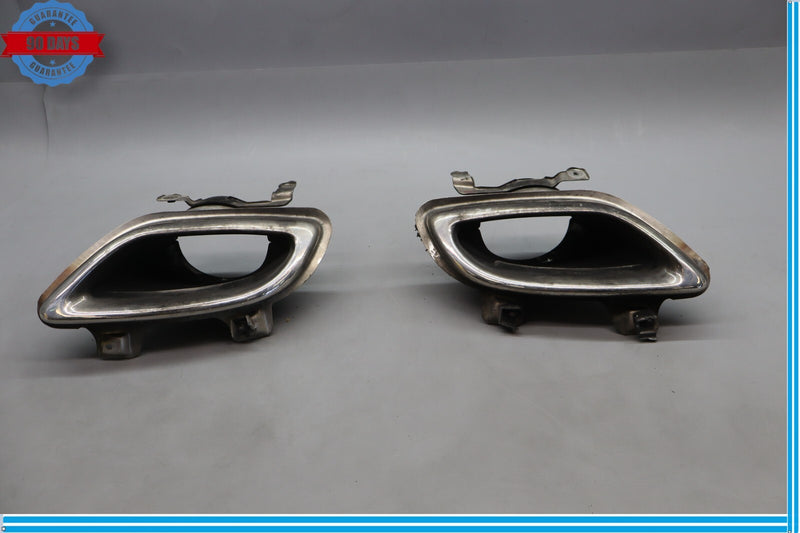 Load image into Gallery viewer, 11-16 Hyundai Equus Rear Left &amp; Right Side Bumper Exhaust Muffler Tips Set Oem
