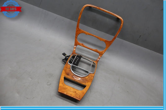 03-12 Mercedes R230 SL500 Center Console Trim Bezel Walnut Wood Oem