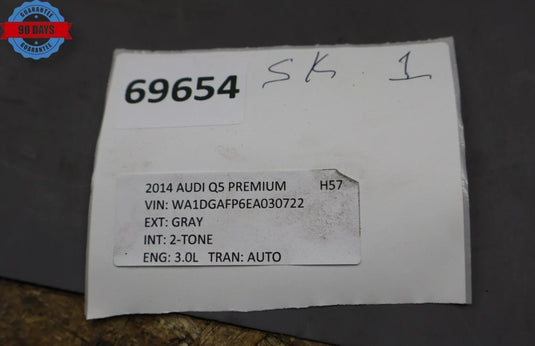 09-17 Audi Q5 SQ5 Rear Left Side Wheel Spindle Knuckle Hub Bearing 8R0505435 OEM