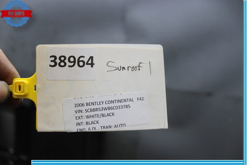 Load image into Gallery viewer, Bentley Continental Flying Spur Top Upper Sun Roof Sunroof Glass Rail Frame Oem
