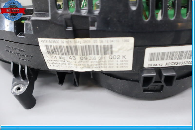 Load image into Gallery viewer, 12-14 Mercedes C250 C350 W204 Instrument Speedometer Cluster 2049004309 Oem
