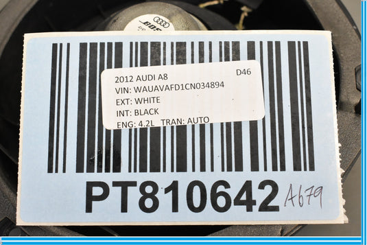 11-18 Audi A8 Quattro Rear Right Door Mid range Speaker (Bose) 4H0035411A Oem
