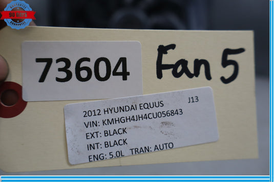 09-16 Hyundai Equus SIG Engine Radiator HVAC Cooling Fan Blower Assembly Oem