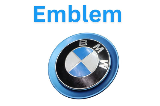 14-21 BMW i3 I01 REX Front Bonnet Emblem Badge Blue 51237314891 Oem