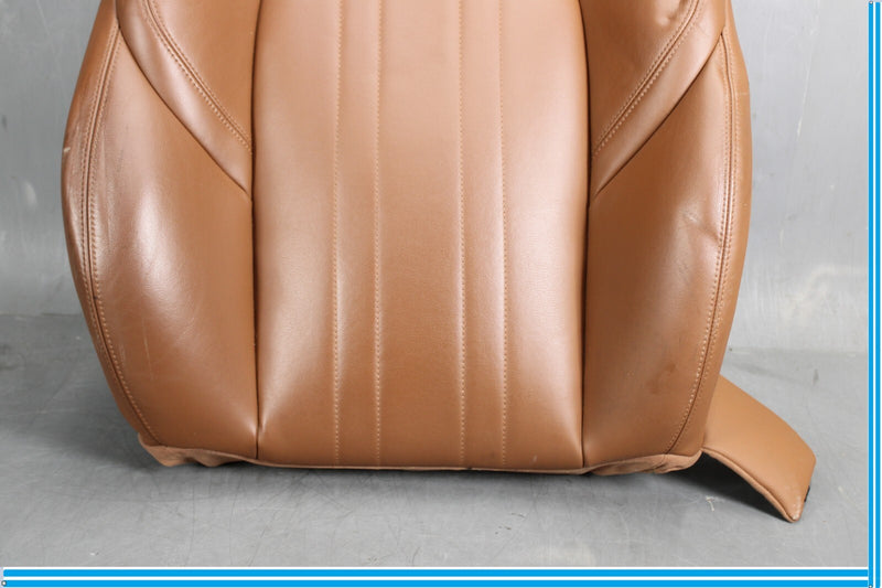 Load image into Gallery viewer, 14-17 Maserati Ghibli Front Right Side Top Upper Seat Cushion Cover Brown Oem
