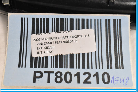 03-12 Maserati Quattroporte Rea Overhead Roof Dome Map Reading Light Lamp Oem