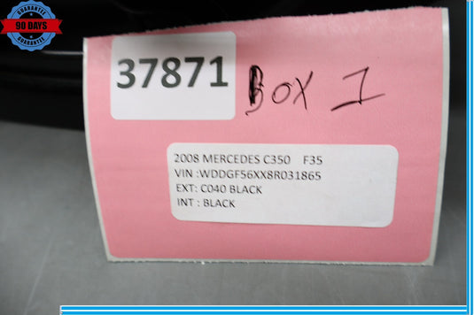 08-11 Mercedes W204 C300 C250 C350 Dashboard Glove Box Compartment Black Oem