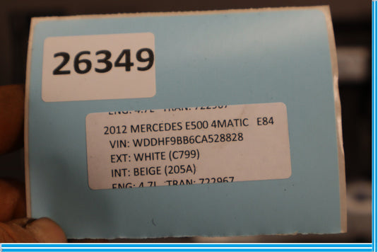 10-17 Mercedes E550 E350 W212 Front Left Side Lower Seat Track Frame Rail Oem