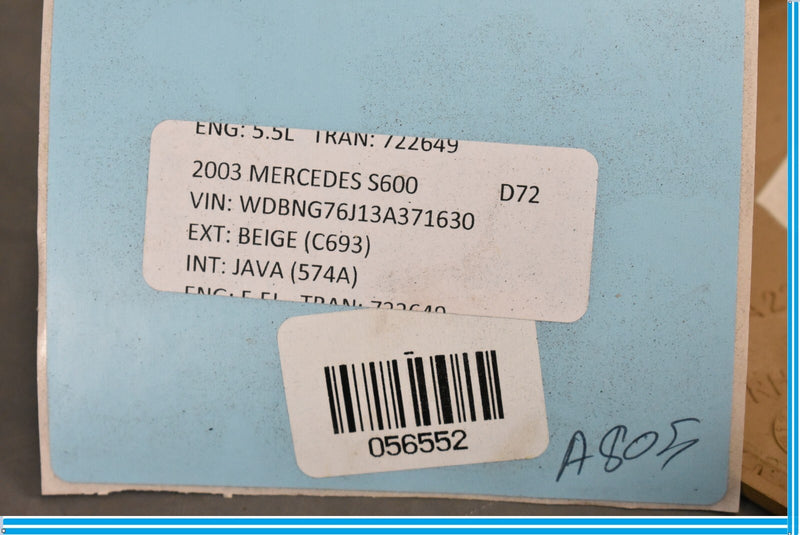 Load image into Gallery viewer, 03-06 Mercedes S500 S600 W220 Rear Right Passenger Side Door Window Switch Oem
