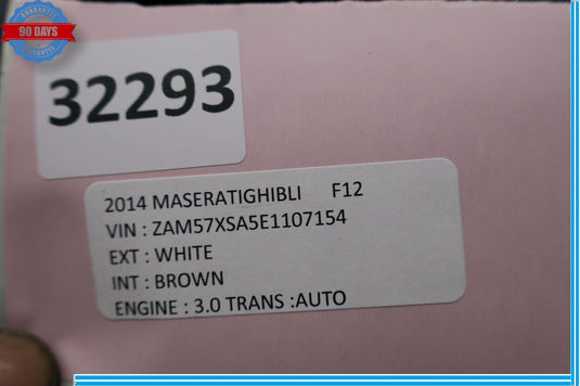 14-18 Maserati Ghibli Quattroporte RWD Front Right Passenger Knuckle Spindle Oem