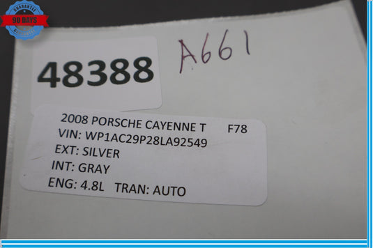 03-10 Porsche Cayenne 955 957 Steering Column Lower Trim Cover Bezel Panel Oem