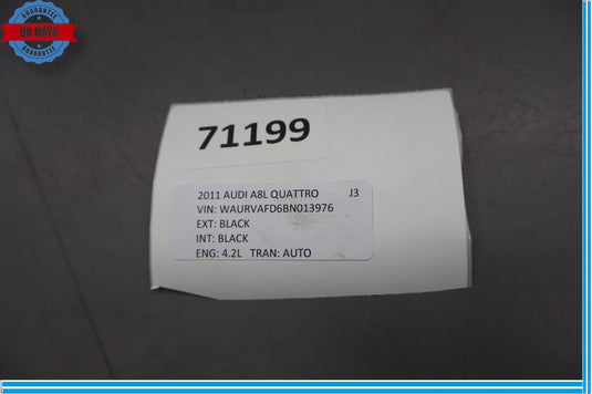11-18 Audi A8 A8L Quattro Rear Right Passenger Side Door WIndow Glass Oem