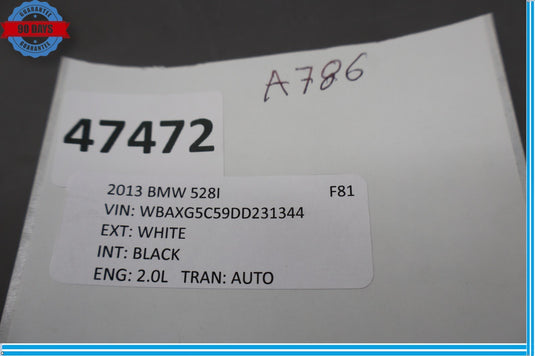 11-16 BMW 528i 535i 550i F10 Central Gateway Control Module Unit Oem