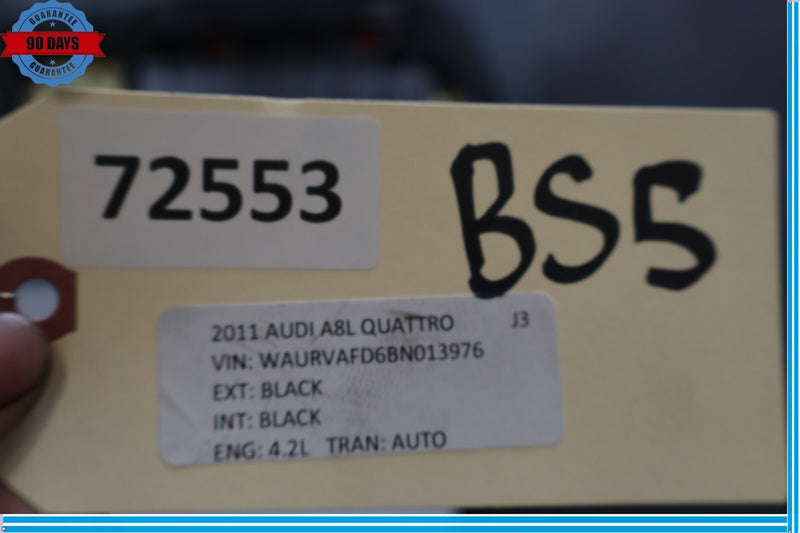 Load image into Gallery viewer, 11-18 Audi A8 A8 Quattro Rear Seat Lower Bottom Cushion Black 4H0885203 Oem
