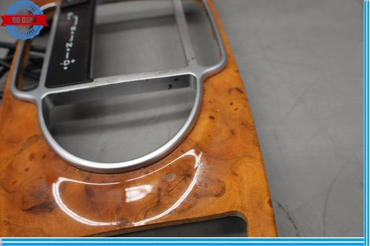 03-12 Mercedes R230 SL500 Center Console Trim Bezel Walnut Wood Oem