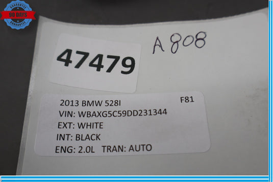 11-19 BMW 528i 535i F10 Rear Right Side Lower Seat Belt Buckle End Receiver Oem
