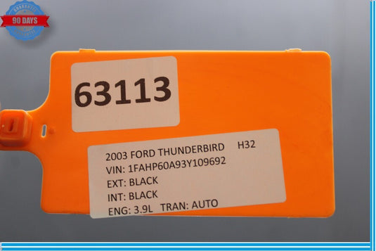 02-05 Ford Thunderbird Convertible Hard Top Hardtop Roof Panel Black Oem