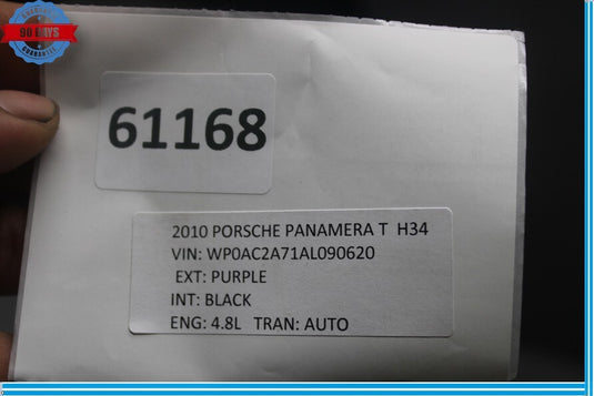 10-16 Porsche Panamera T Rear Left Driver Side Outer Door Shell Panel Purple Oem