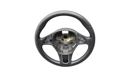 11-17 Volkswagen Touareg Driver Steering Wheel Assembly Leather Black Oem
