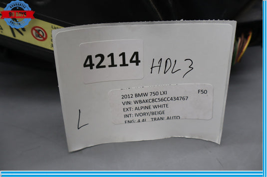 09-12 BMW 740I 750Li F01 Front Left Driver Side Headlight Head Light Lamp Oem