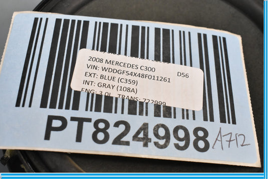 08-15 Mercedes C300 C350 W204 Front Door Audio Speaker A2048201902 Oem