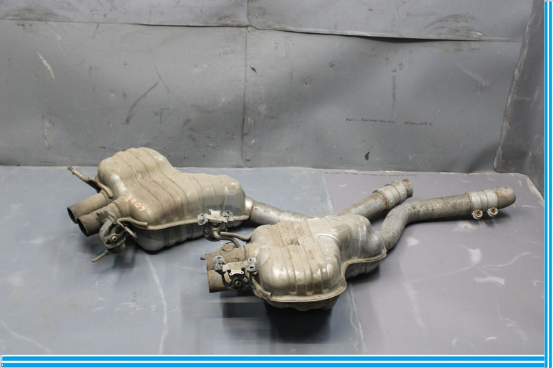 Load image into Gallery viewer, 05-10 Bentley Continental Right &amp; Left Exhaust Muffler Pipe Set Of 2 Oem
