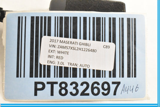 2014 - 2021 MASERATI GHIBLI FRONT RIGHT SEAT BELT SEATBELT BUCKLE OEM 670016904