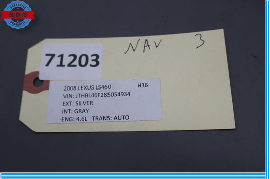 07-12 Lexus LS460 LS460L Display Navigation GPS Radio Touch Screen Climate Oem