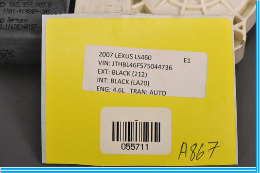 11-14 Volkswagen VW Touareg Front Right Side Door Window Regulator Motor Oem