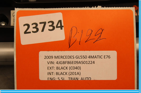 09-13 Mercedes GL550 GL450 Right Side Headrest Screen Monitor Display Oem