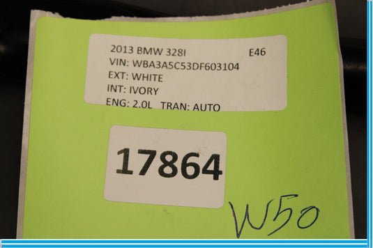 12-18 BMW 320i 328i F30 Rear Left Driver Side Door Window Lifter w/Regulator Oem