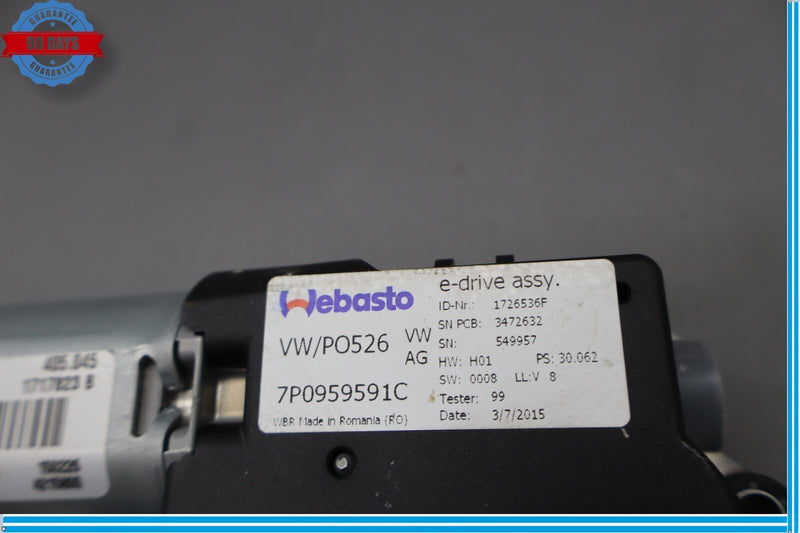 Load image into Gallery viewer, 11-18 Porsche Cayenne Rear Roof Sun Shade Screen Roller Blind Motor Oem

