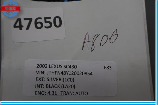 01-06 Lexus LS430 SC430 Front Left Driver Side Seat Lumbar Control Switch Oem