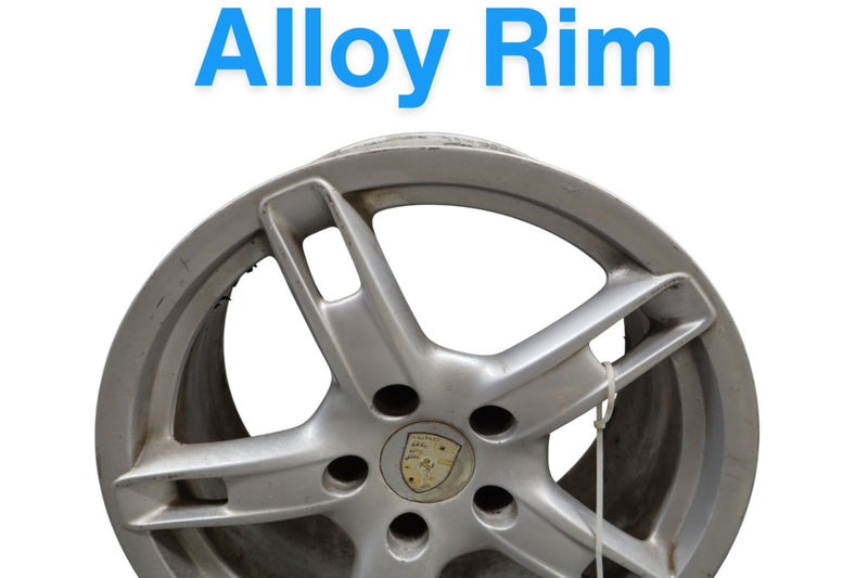 Load image into Gallery viewer, 05-08 Porsche Boxster Cayman 9JX18 18" 5 Spoke Alloy Wheel Rim 98736213800 Oem

